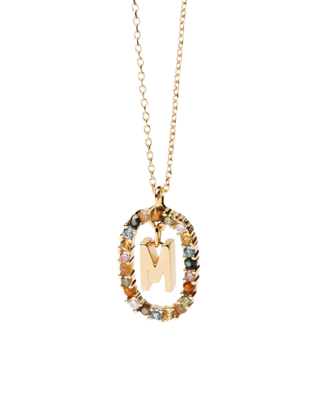 PuraDama™ Initial Luxe | Collana personalizzata con zirconi
