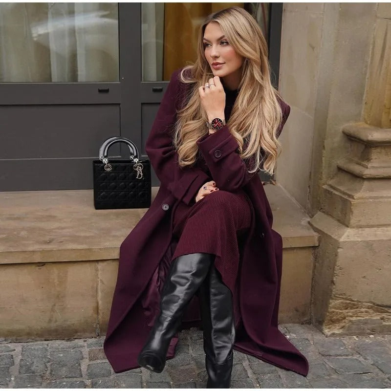 PuraDama™ Aurelia | Cappotto lungo e spesso in lana