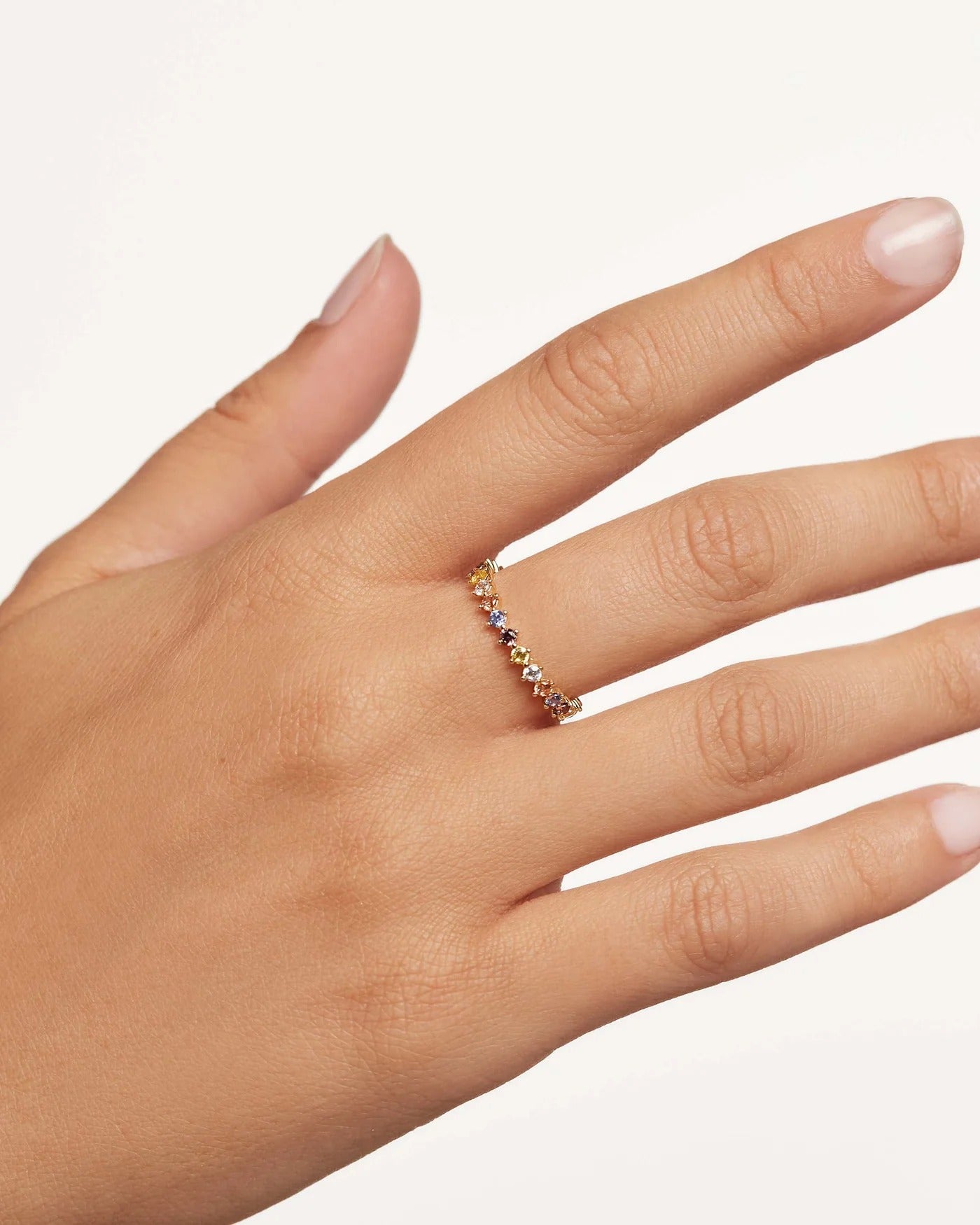 PuraDama™ Lumi | Anello con zirconi multicolori