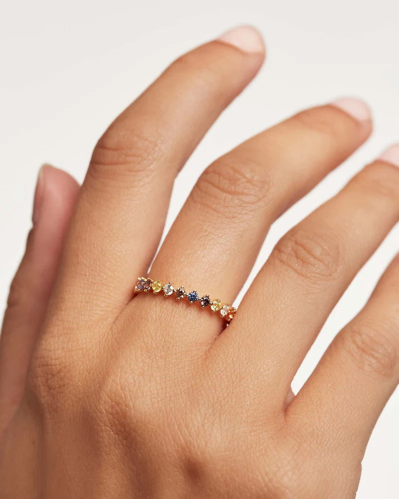 PuraDama™ Lumi | Anello con zirconi multicolori