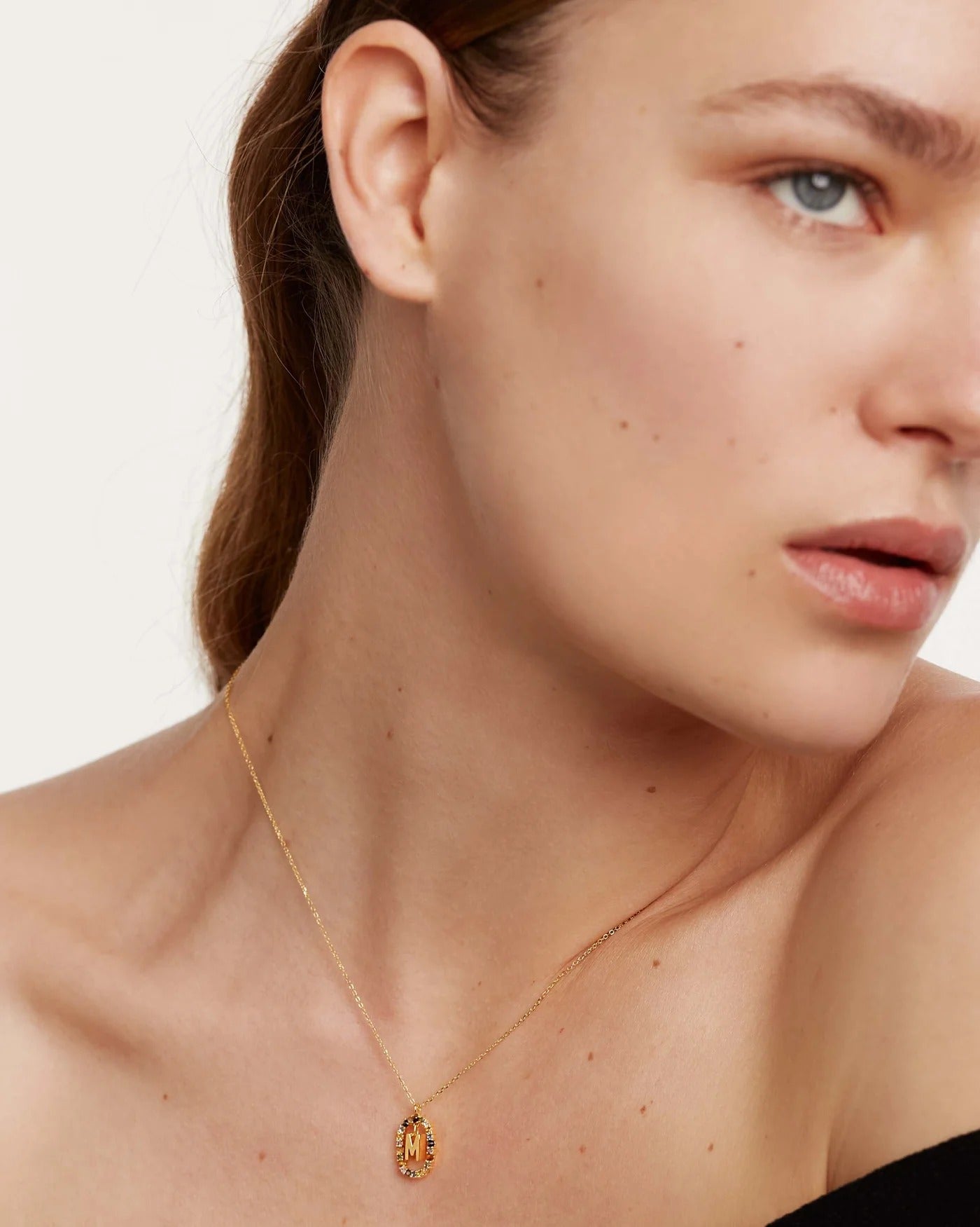 PuraDama™ Initial Luxe | Collana personalizzata con zirconi