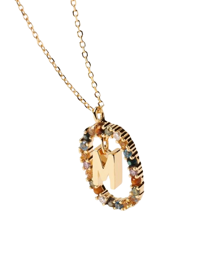 PuraDama™ Initial Luxe | Collana personalizzata con zirconi
