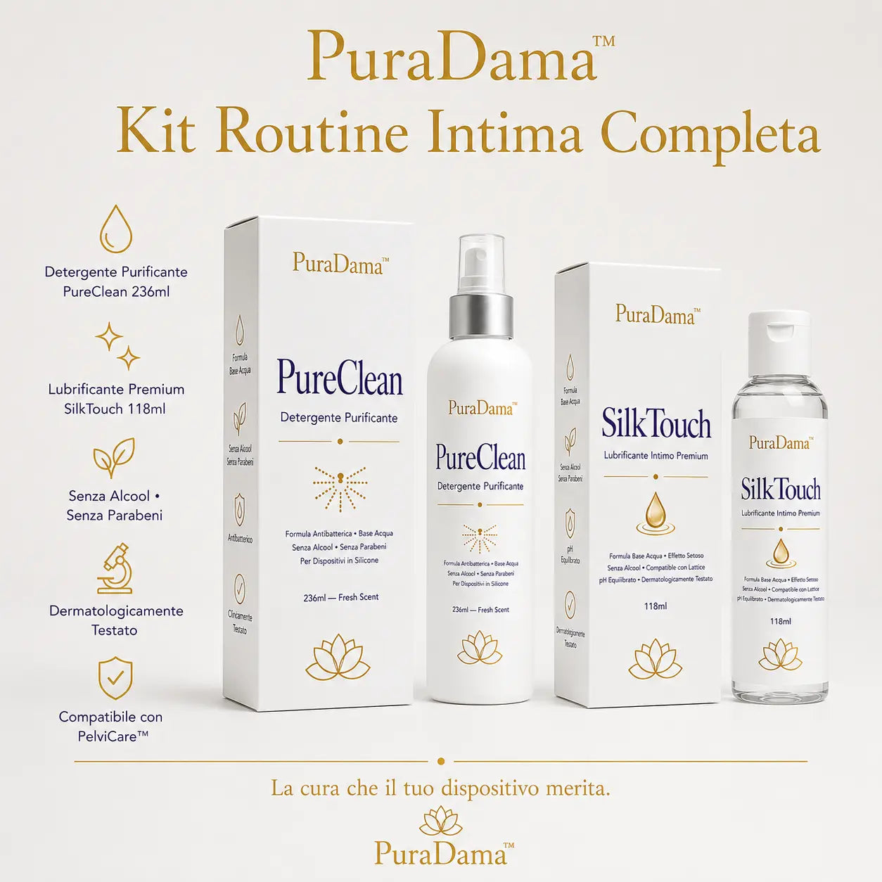 Kit Cura PelviCare™: Massima Igiene e Idratazione Professionale