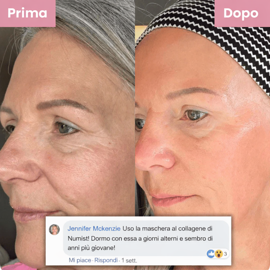 PuraDama™ GlassSkin | Maschera notturna al collagene per un effetto pelle di vetro