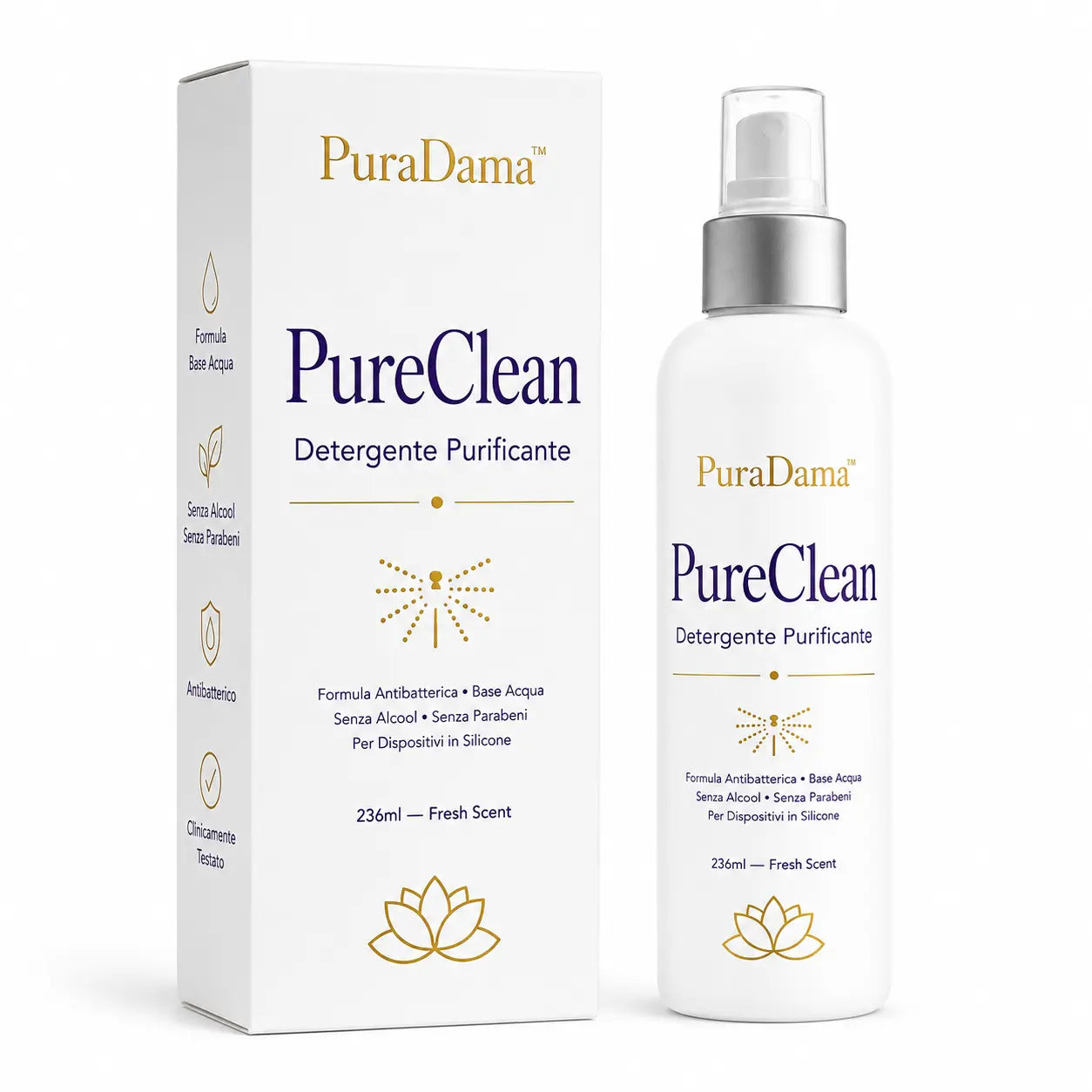 PureClean | Detergente purificante per dispositivi intimi