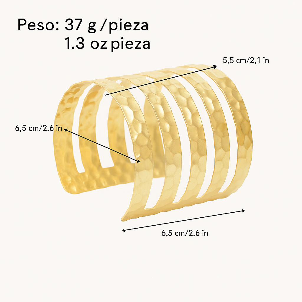 PuraDama™ Athena | Bracciale a filo martellato