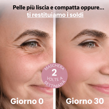 PuraDama™ GlassSkin | Maschera notturna al collagene per un effetto pelle di vetro