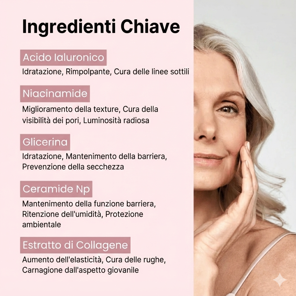 PuraDama™ GlassSkin | Maschera notturna al collagene per un effetto pelle di vetro