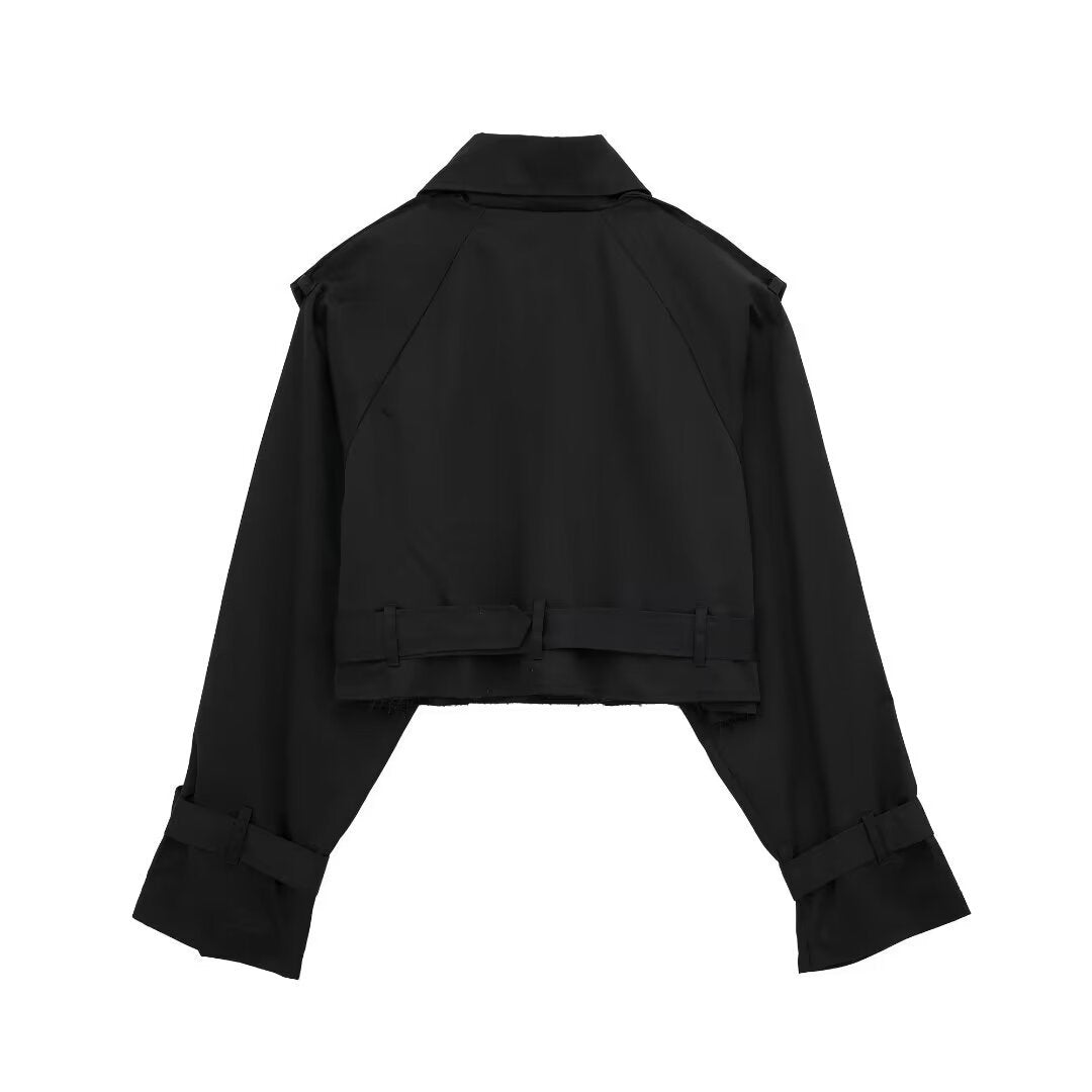 PuraDama™ Avory | Trench corto minimalista
