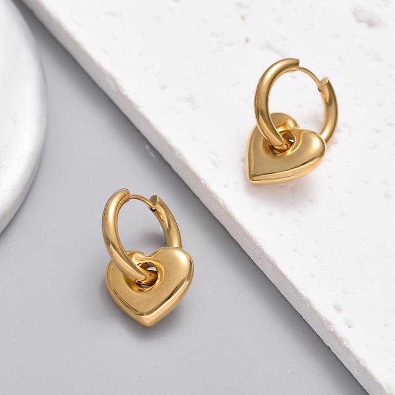 PuraDama™ Stella | Orecchini a cerchio in oro passionale