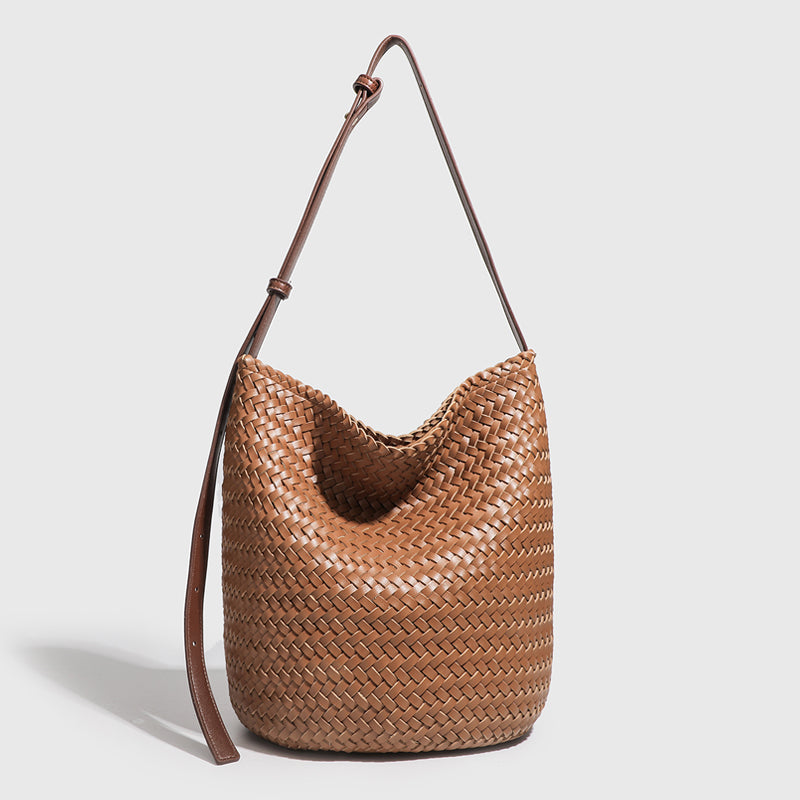 PuraDama™Isandra | Borsa hobo intrecciata regolabile in eco-pelle