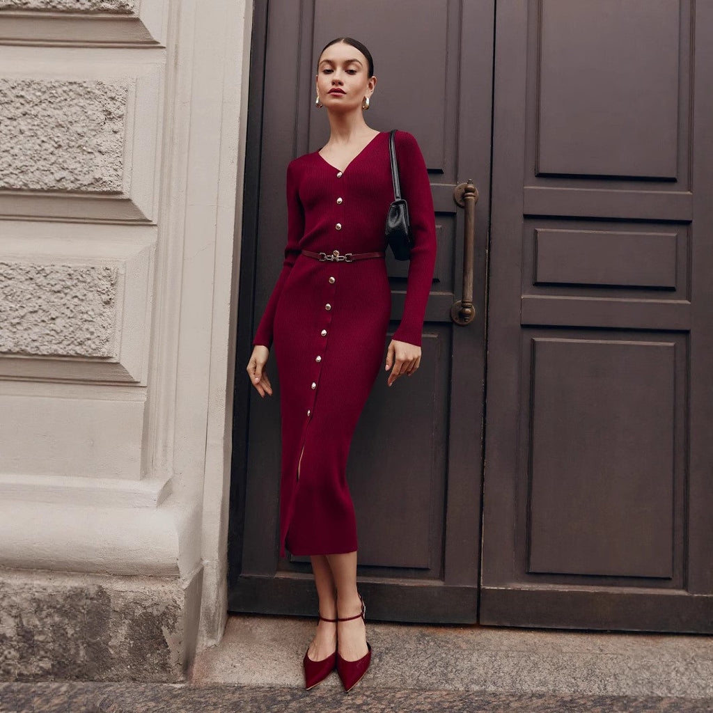 PuraDama™ Améliane | Abito a costo con bottoni dorati