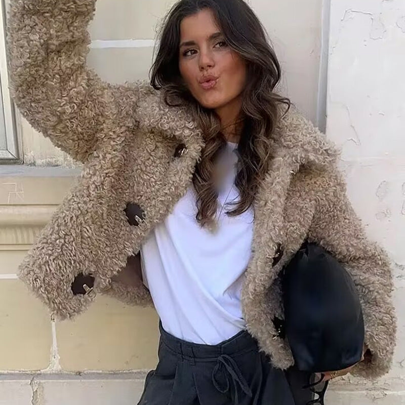 PuraDama™ Noriel | Giacca effetto pelliccia bouclé