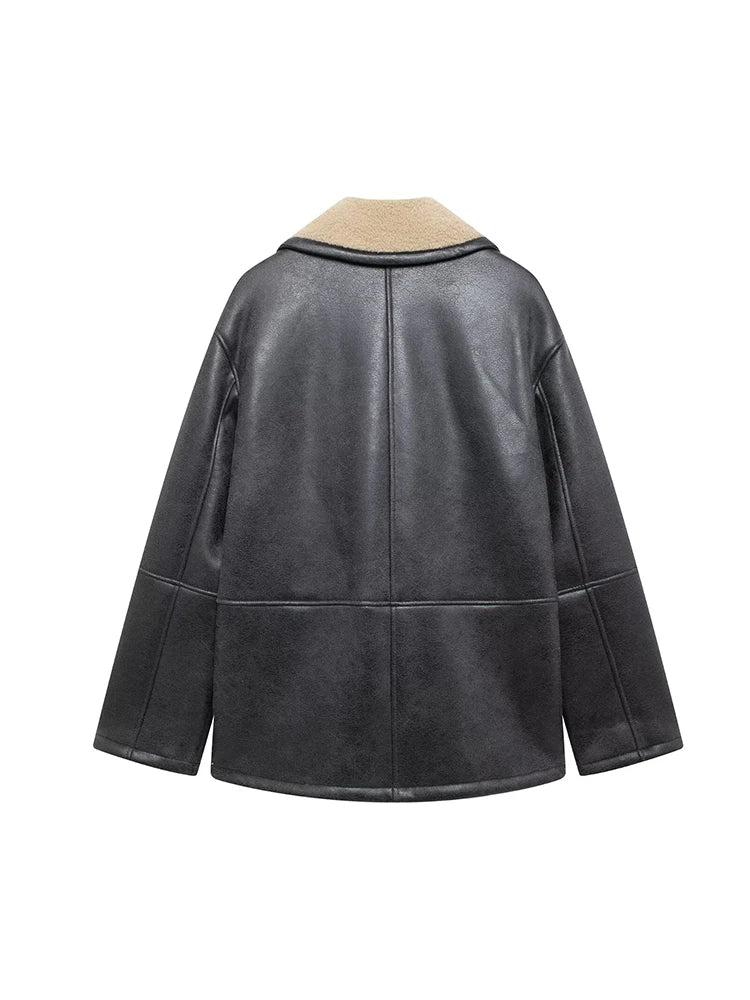 PuraDama™ Aurélie | Cappotto double-face con interno in montone