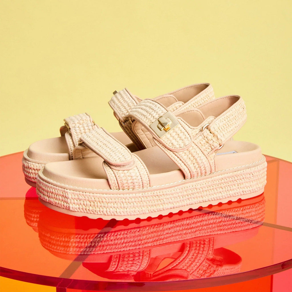 PuraDama™ Soléa | Sandali con plateau dalla texture naturale e dal design estivo