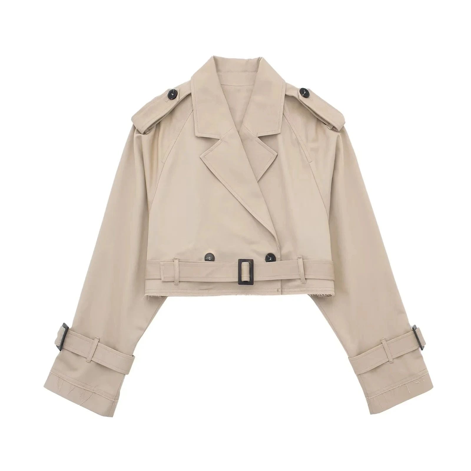 PuraDama™ Avory | Trench corto minimalista