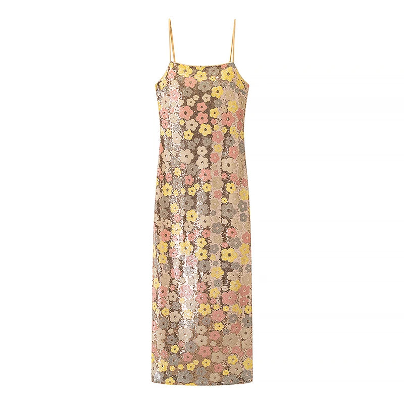 PuraDama™ Petal | Abito lungo con giardino di cristalli