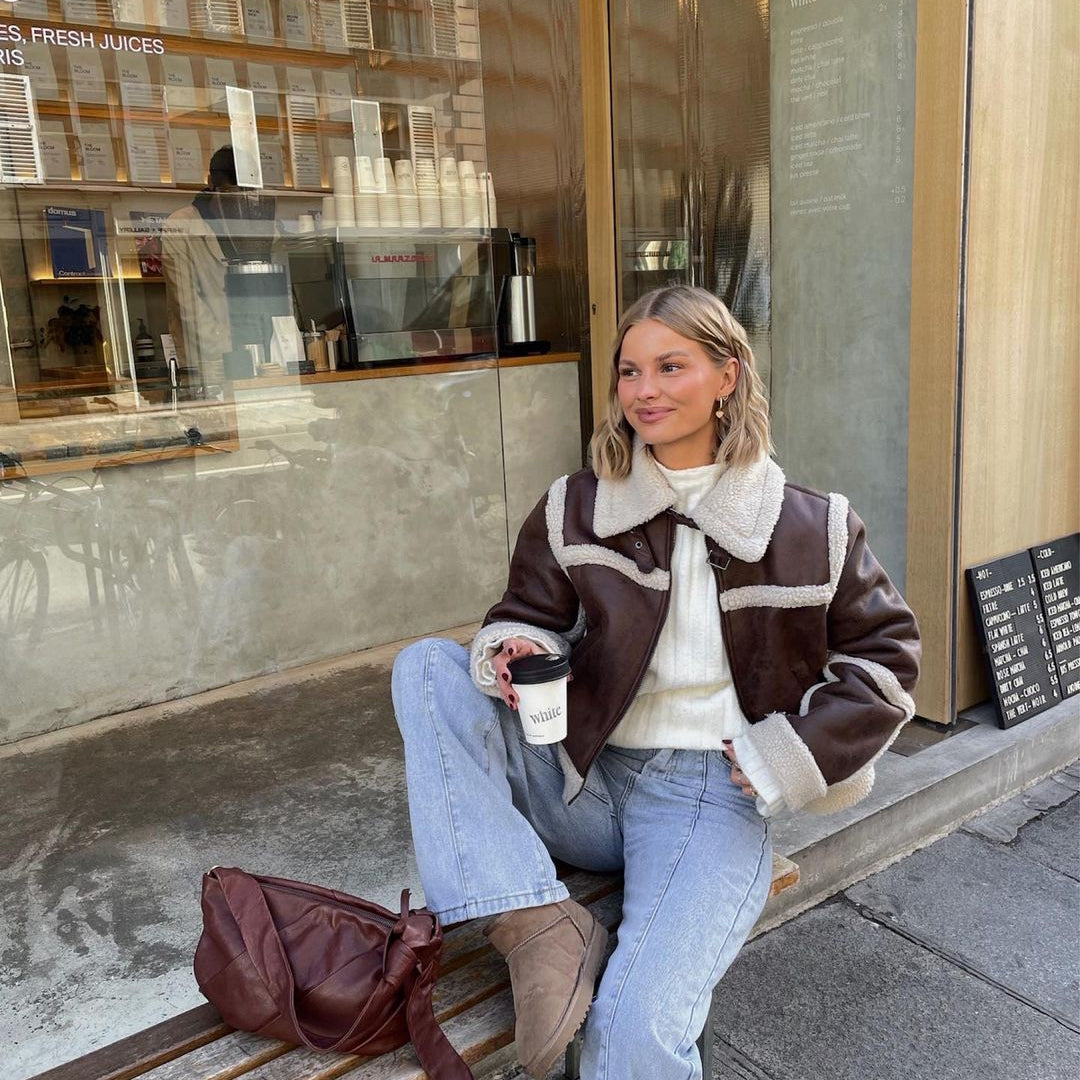 PuraDama™Valoria | Giacca effetto montene con interno imbottito