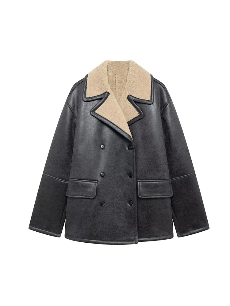 PuraDama™ Aurélie | Cappotto double-face con interno in montone