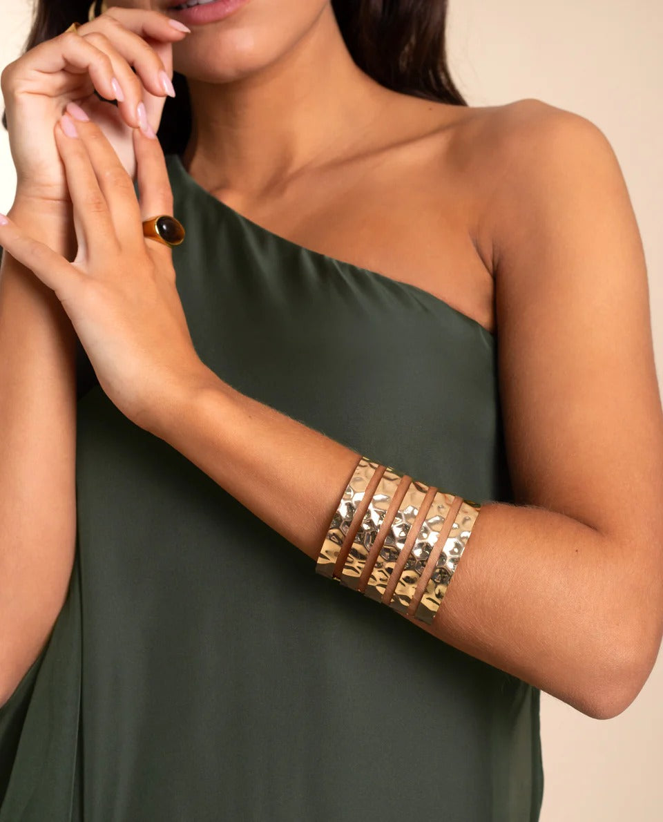 PuraDama™ Athena | Bracciale a filo martellato