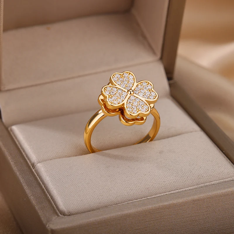 PuraDama™ Cloveria | Spinning Floral Ring