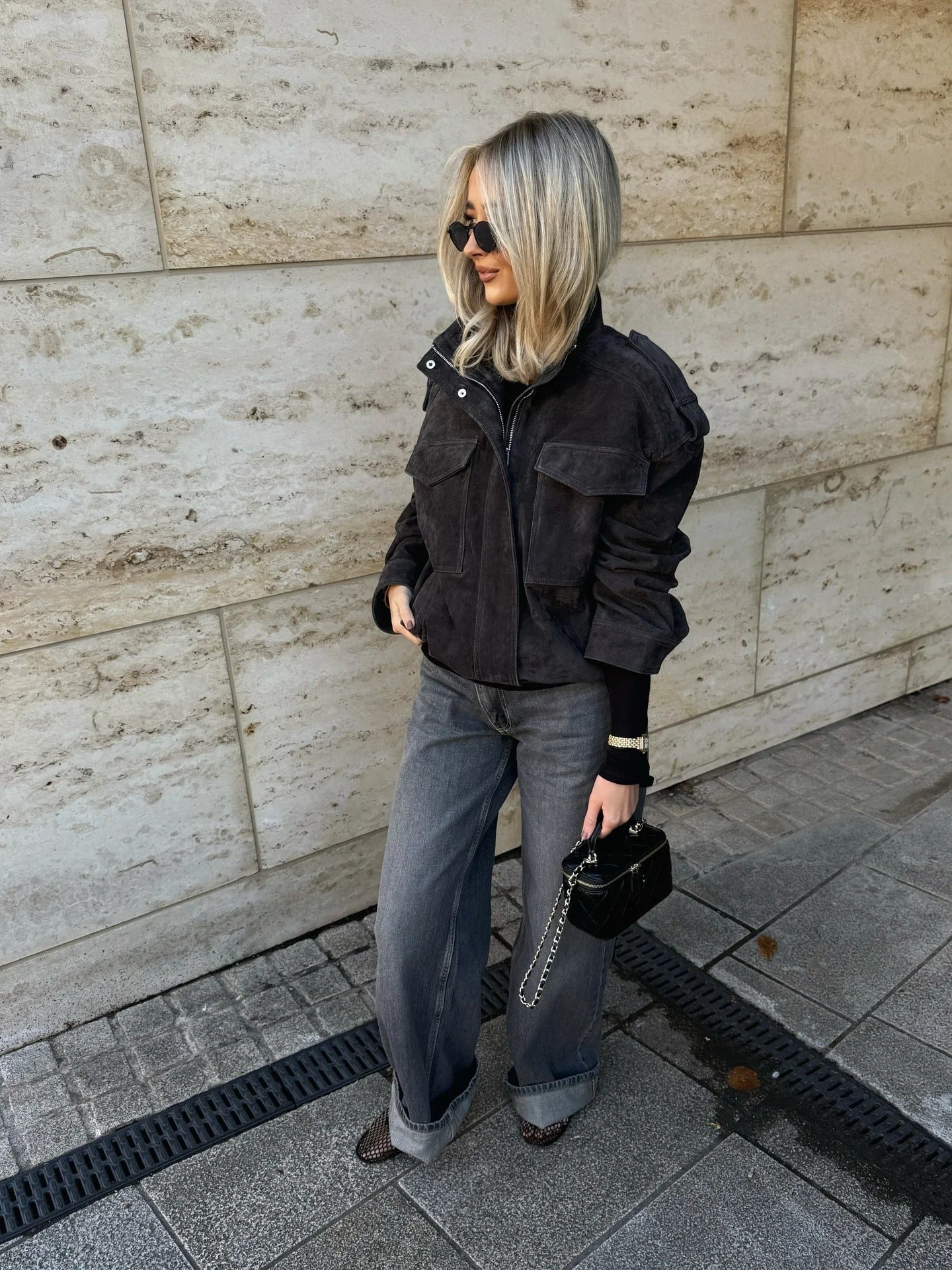 PuraDama™ Caliste | Giacca oversize effetto suede