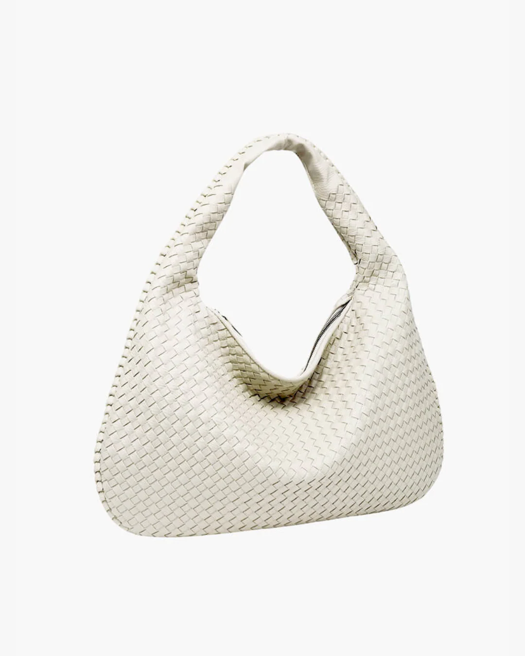 PuraDama™ Livia | Borsa hobo intrecciata in ecopelle