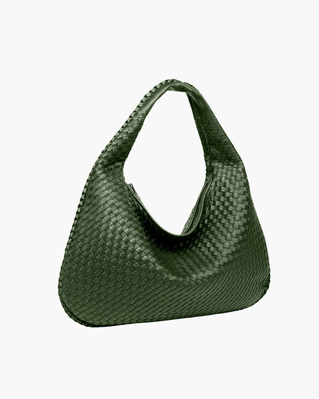 PuraDama™ Livia | Borsa hobo intrecciata in ecopelle