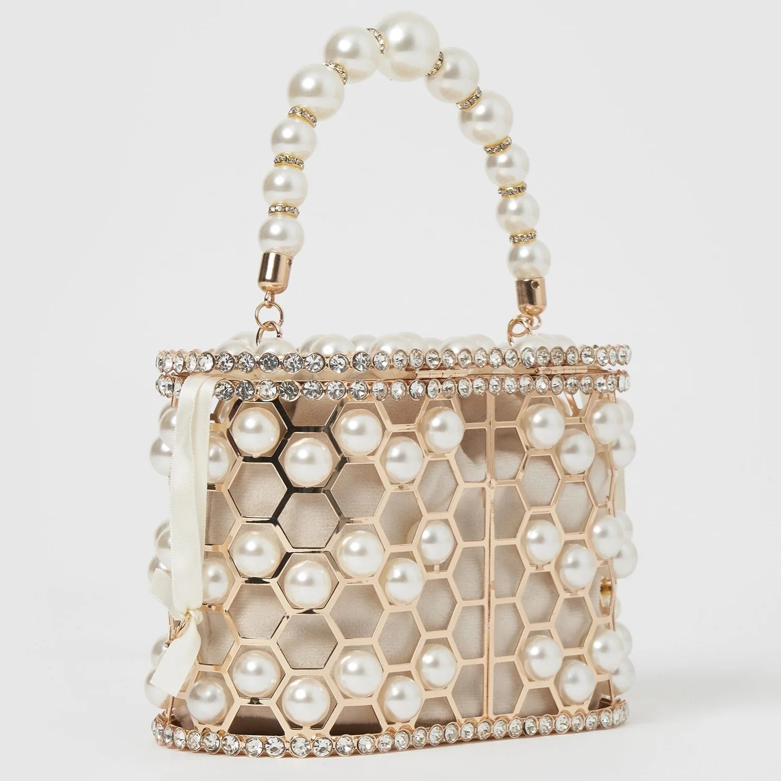PuraDama™ Isolde | Borsa gioiello con perla e cristalli