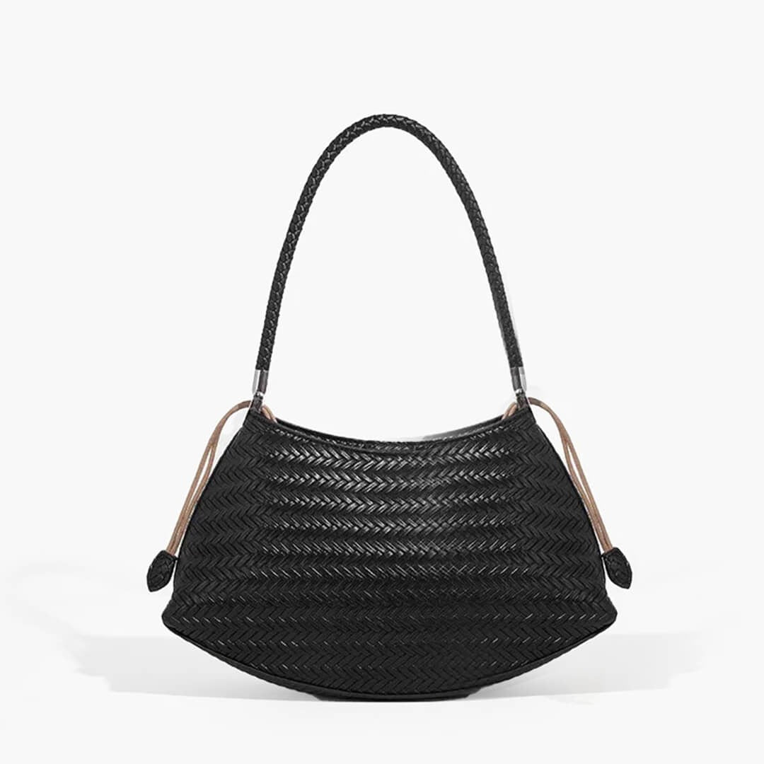 PuraDama™ Alya | Borsa intrecciata a spalla in ecopelle