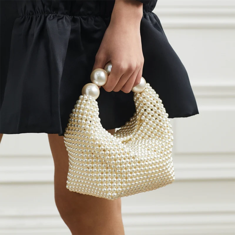 PuraDama™ Pearl | Mini borsa con manico in perla
