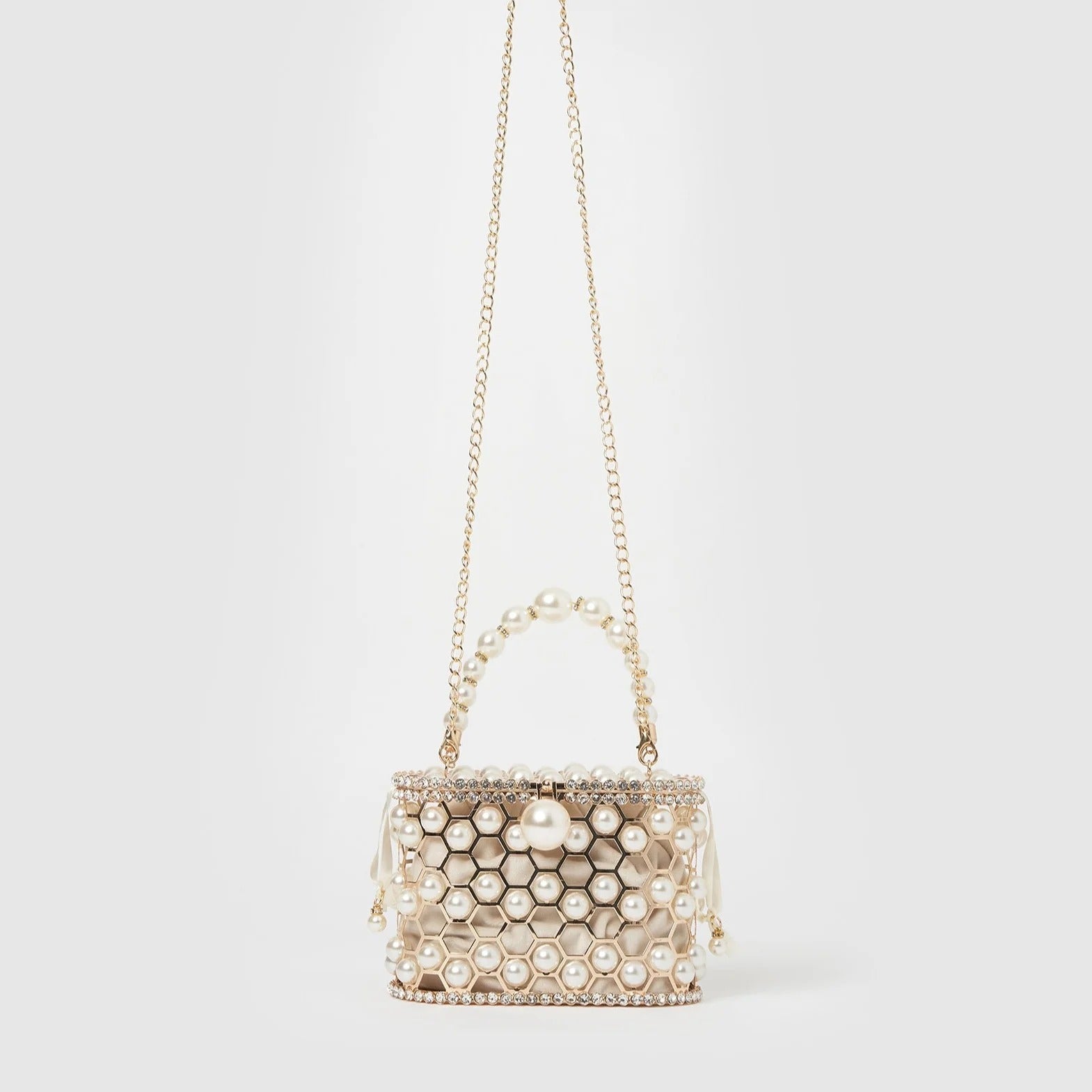 PuraDama™ Isolde | Borsa gioiello con perla e cristalli