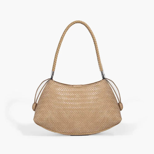 PuraDama™ Alya | Borsa intrecciata a spalla in ecopelle
