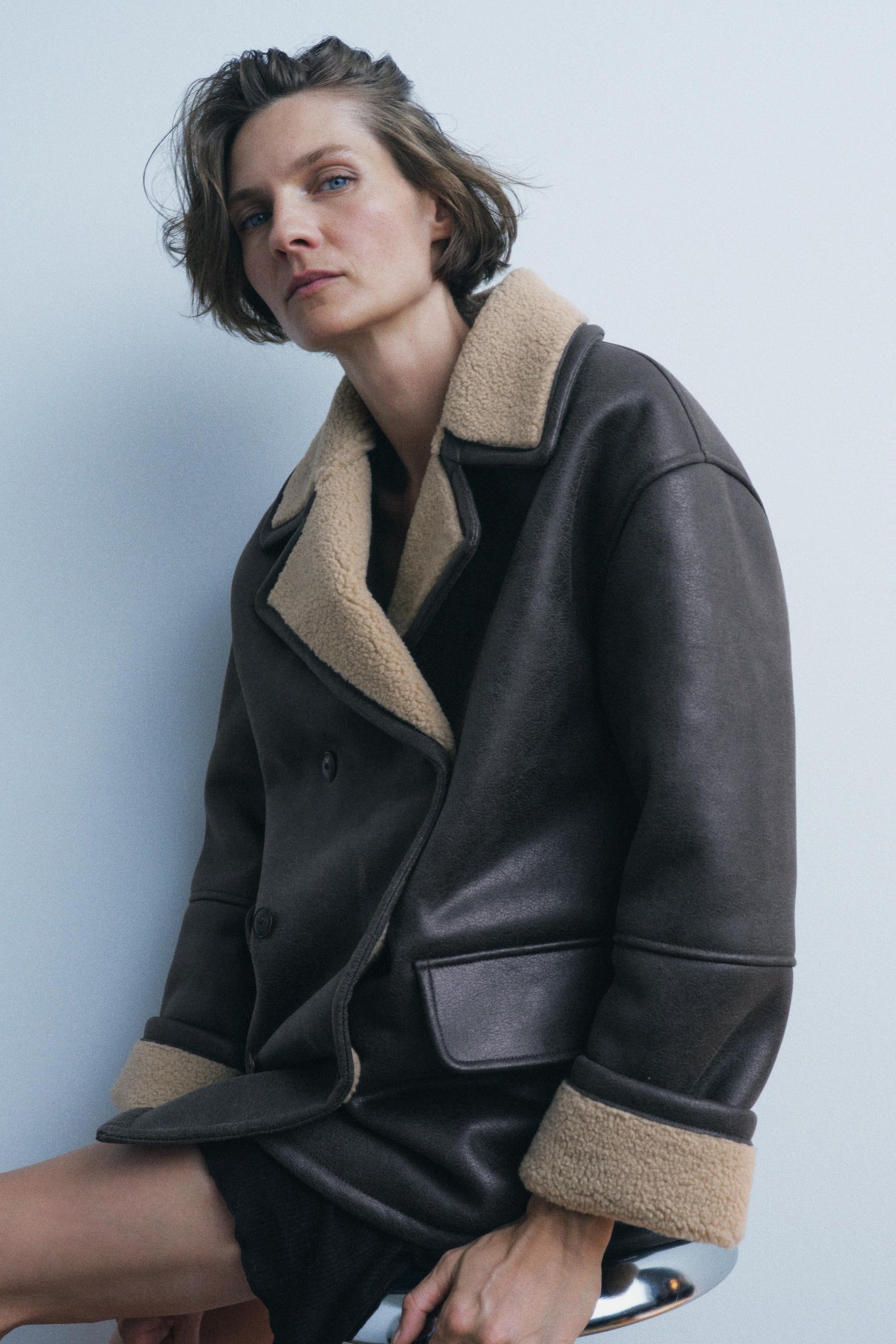 PuraDama™ Aurélie | Cappotto double-face con interno in montone