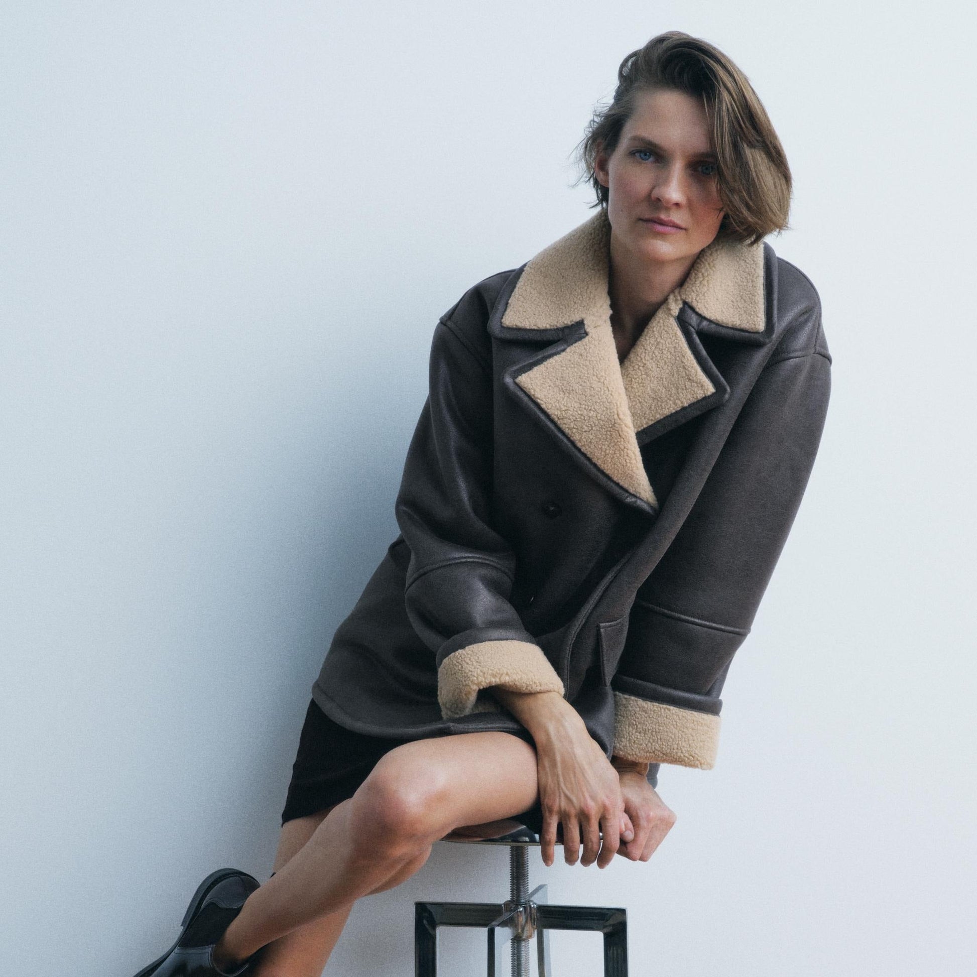PuraDama™ Aurélie | Cappotto double-face con interno in montone