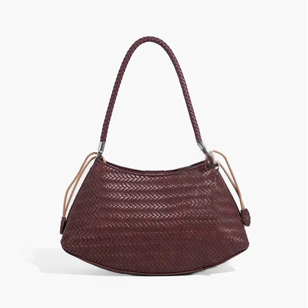 PuraDama™ Alya | Borsa intrecciata a spalla in ecopelle