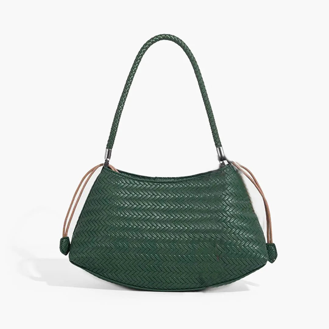 PuraDama™ Alya | Borsa intrecciata a spalla in ecopelle