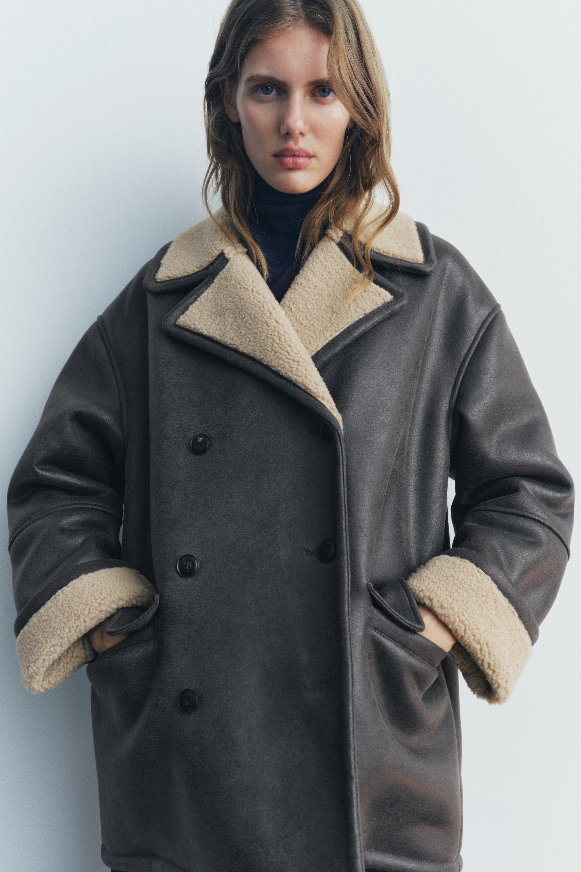 PuraDama™ Aurélie | Cappotto double-face con interno in montone