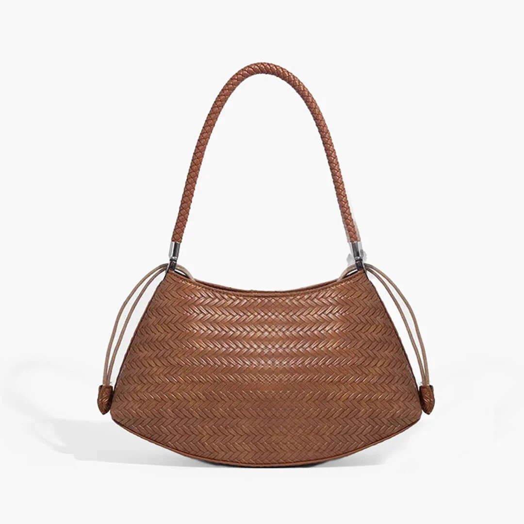 PuraDama™ Alya | Borsa intrecciata a spalla in ecopelle