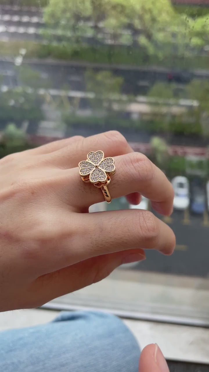 PuraDama™ Cloveria | Spinning Floral Ring